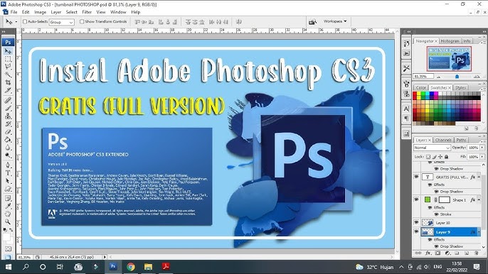 Hướng dẫn download Photoshop CS3 Portable